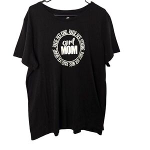 Black 'Girl Mom' Tshirt Size 3x